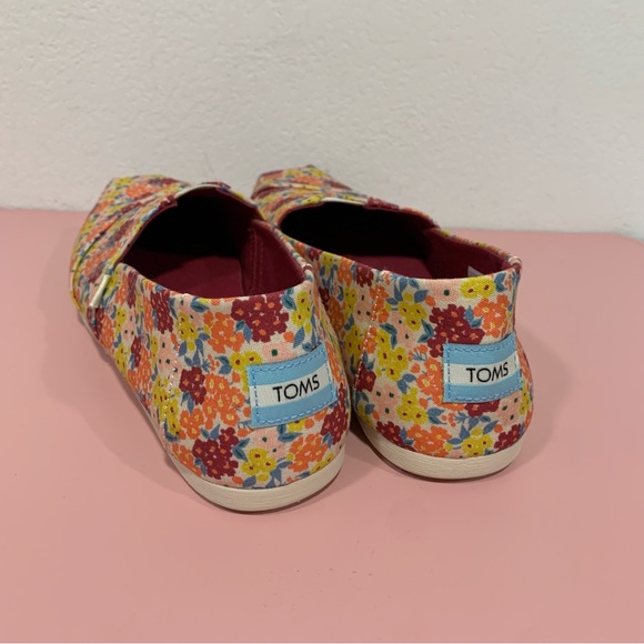 Toms Women’s Alpargata Natural Paper Source Ditzy Floral Print Shoes 9.5 - Picture 2 of 8